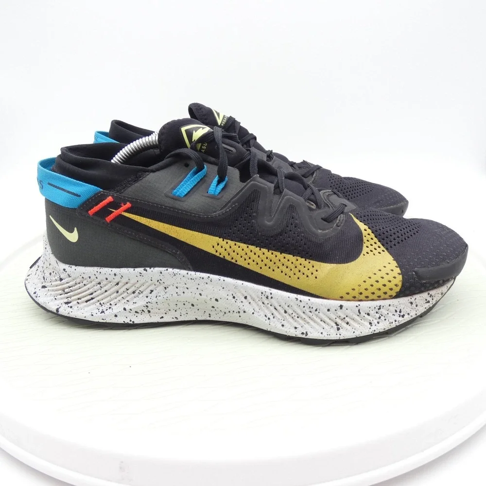 Nike Pegasus Trail 2 CK4305-001 Sneaker Men 11.5 Black Dark Sulfur Running Shoes